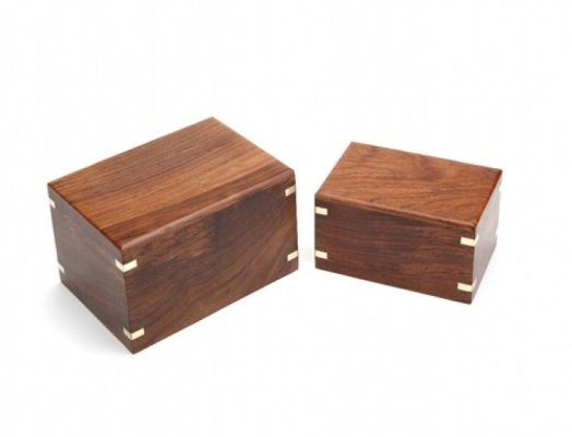 Sheesham Wood Brass Inlaid Pet Urn Box Hind Handicrafts products