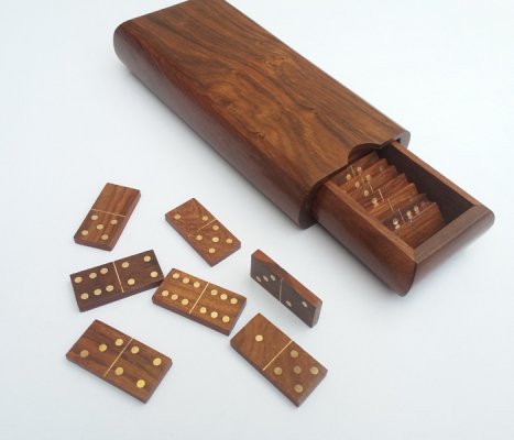 Sheesham Wood Brass Domino Game Hind Handicrafts products