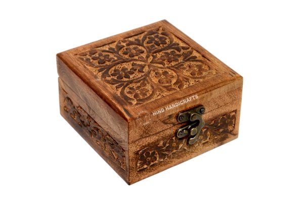 Mango Wood Antique Jewelry Box Hind Handicrafts products