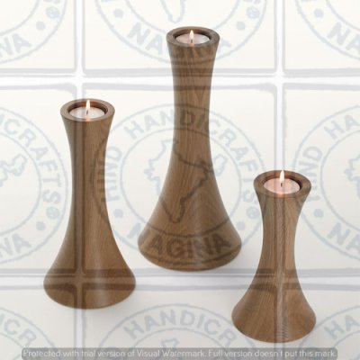 Sheesham Wood Candle Holder Hind Handicrafts products
