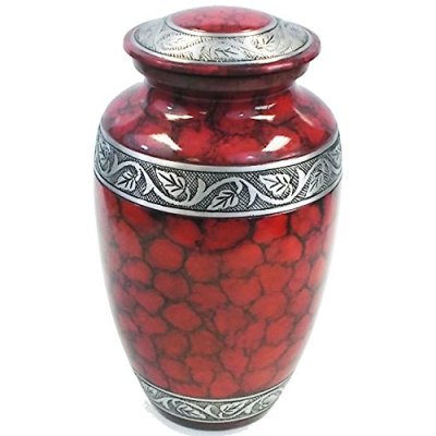 Casted Aluminium Floral Border Engraved Cremation Urn Box Hind Handicrafts products