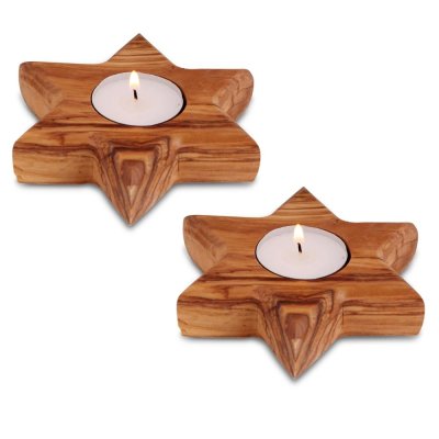Sheesham Wood Star Shaped Tealight Holder Hind Handicrafts products