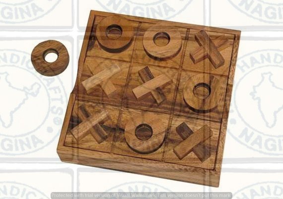 Antique Beech Wood Tic Tac Toe Game Hind Handicrafts products