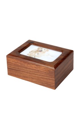 Sheesham Wood Cremation Photo Urn Box Hind Handicrafts products