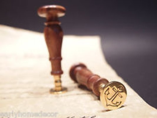 Nautical Brass Stamp with Sheesham Wood Handle Hind Handicrafts products