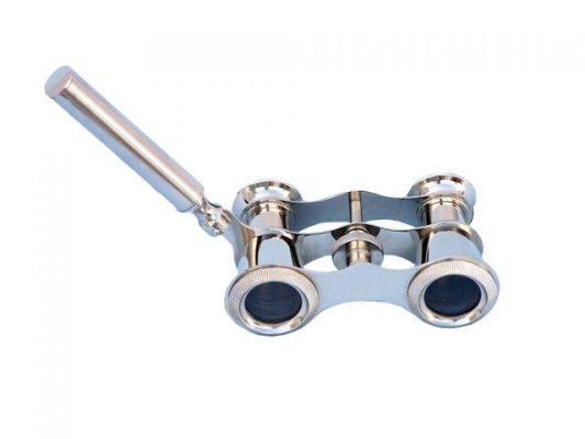 Handheld Nickel Chrome Brass Nautical Binocular Hind Handicrafts products
