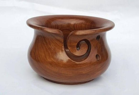 Sheesham Wood Yarn Bowl Hind Handicrafts products