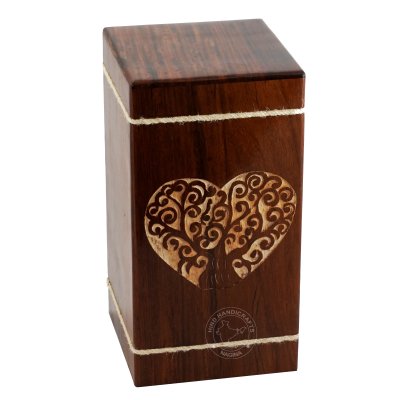 Sheesham Wood Cremation Urn Box Hind Handicrafts products
