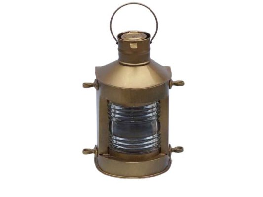 Iron Sheet Brass Colour Nautical Lamp Hind Handicrafts products