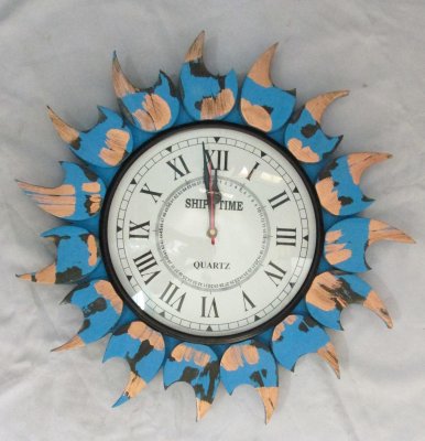 Handcrafted Colorful Roman Wall Clock Hind Handicrafts products
