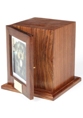 Sheesham Wood Cremation Photo Urn Box Hind Handicrafts products