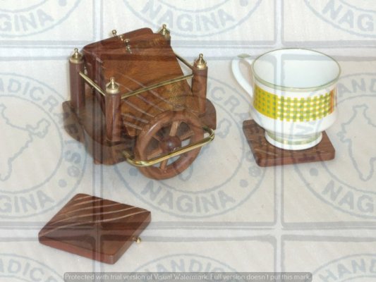 Sheesham Wood Coaster Set Hind Handicrafts products
