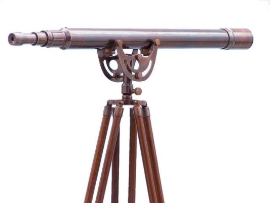 Nautical Antique Brass Telescope with Sheesham Wood Tripod Hind Handicrafts products