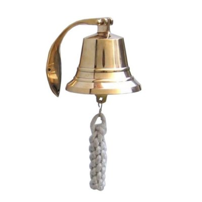 Nautical Brass Bell Wall or Door Mount Hind Handicrafts products